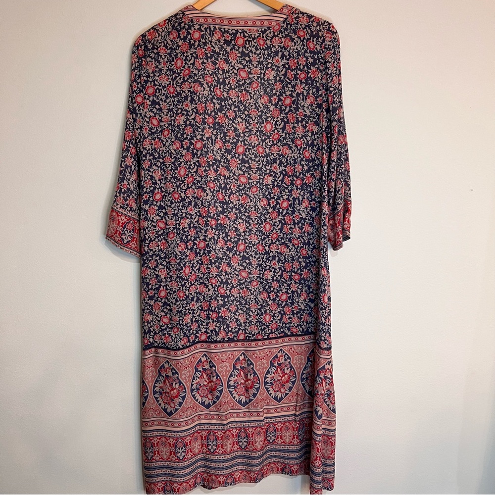 Spell & The Gypsy Collective Jasmine Duster Kimono Boho Floral Maxi Cardigan OS - Picture 11 of 11